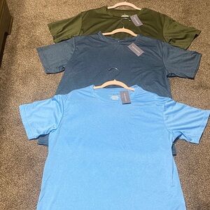 Set of Three Men's T-Shirts in Blue, Green, and Teal